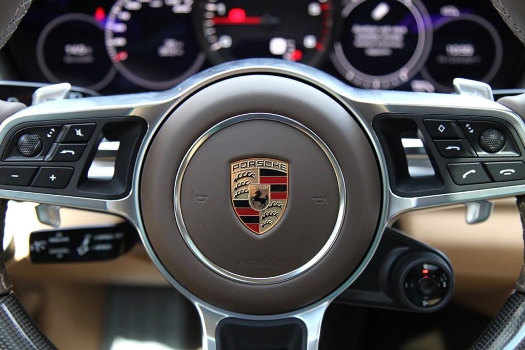 porsche, the panamera 4s, car, tsar, lux, car wallpapers, steering, in the console