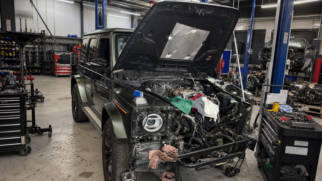 Brake and suspension inspection at best car service in alqouz dubai