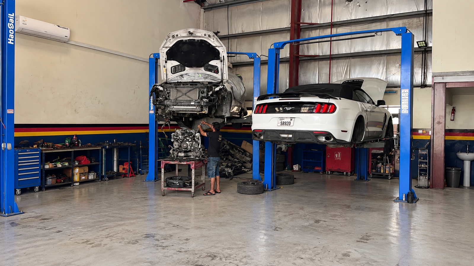 Mustang repairs and services spectrum german auto dubai